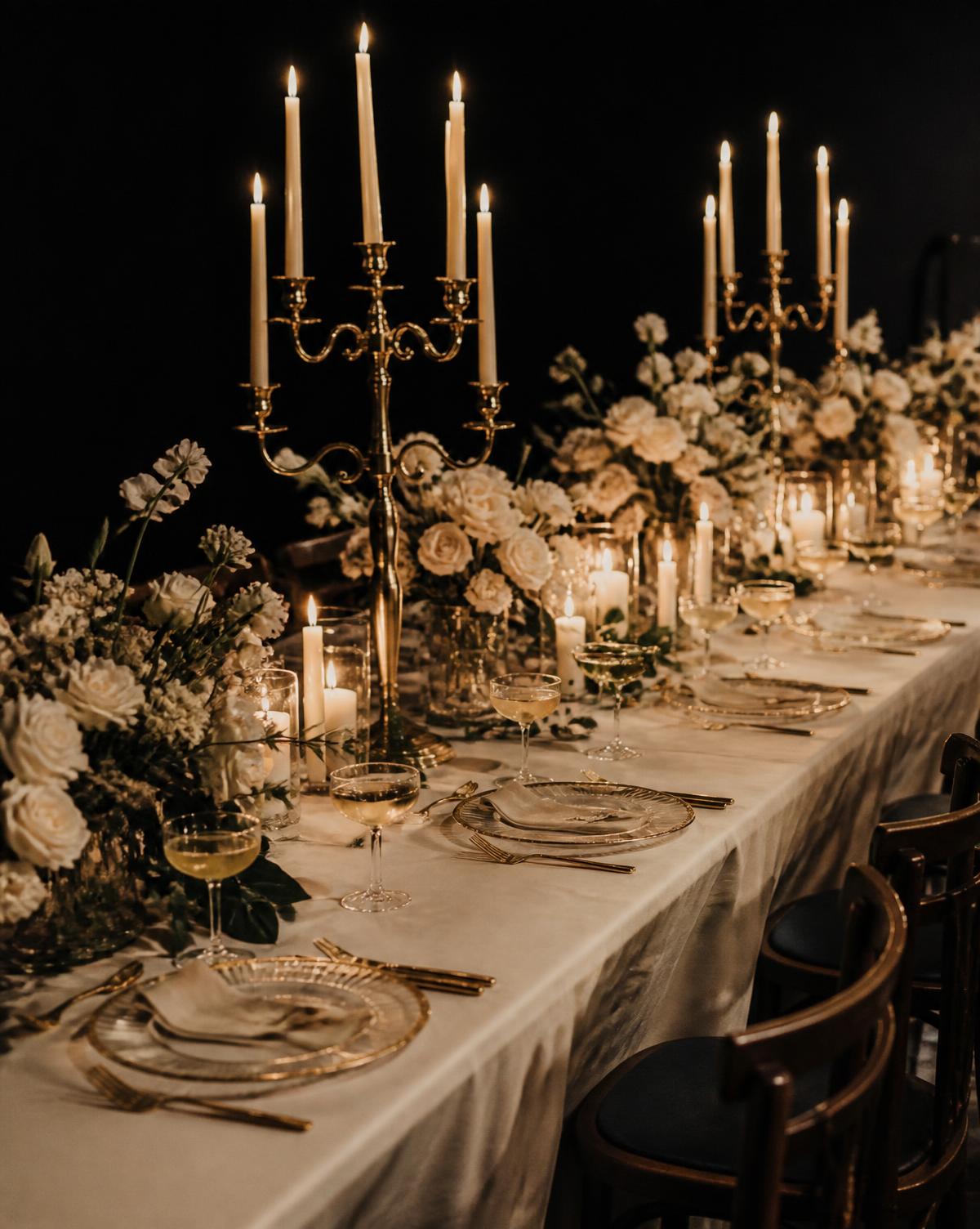 Candlelit celebration styled by AG Design Stage